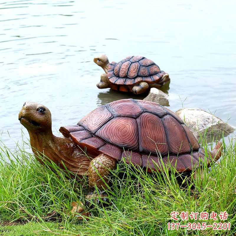桂林仿真乌龟公园池塘水景动物雕塑摆件