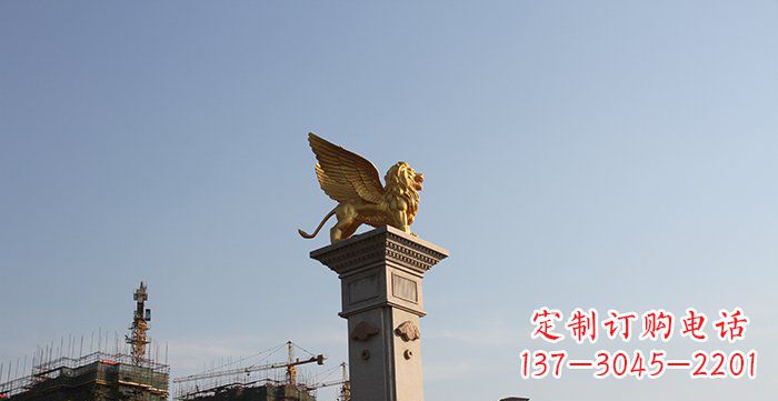 桂林飞狮黄铜狮子铜雕