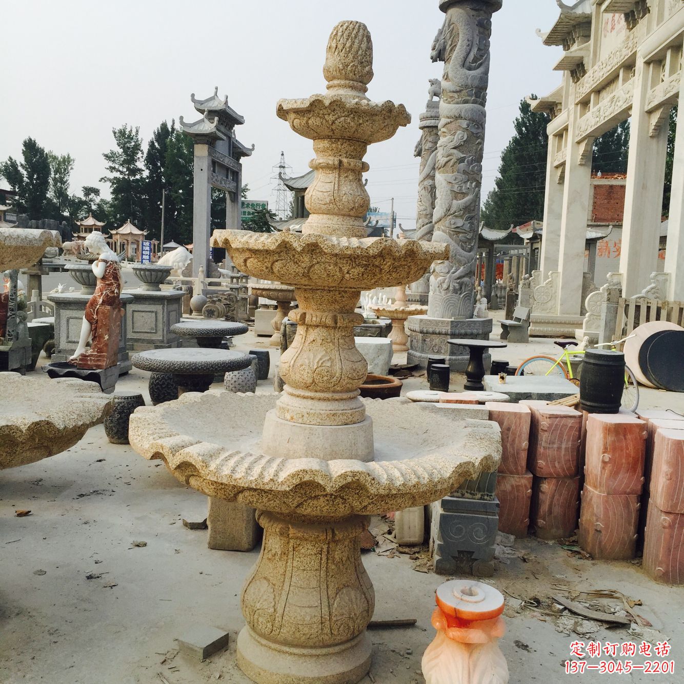 桂林精美风水球石雕艺术品