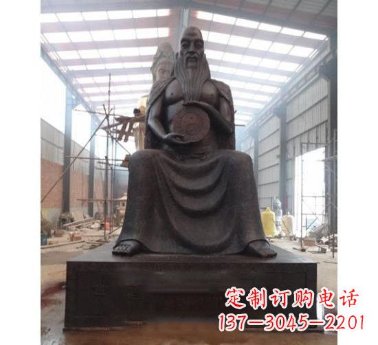 桂林伏羲铜雕塑,精雕细琢的精美艺术品