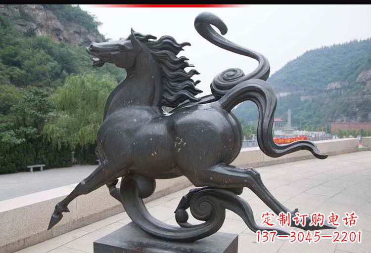 桂林公园奔马铜雕 (2)