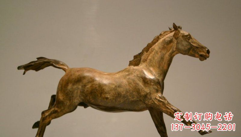 桂林铜雕动物奔跑马