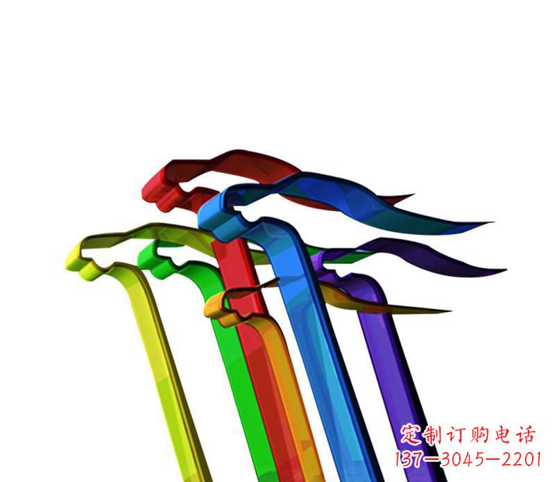 桂林欣赏性强的不锈钢飞翔飘带景观雕塑