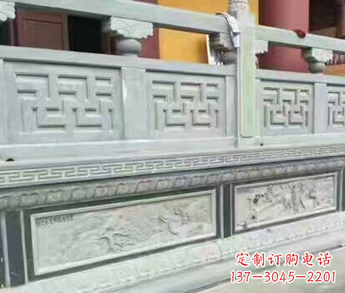 桂林公园大理石栏板石雕 (6)