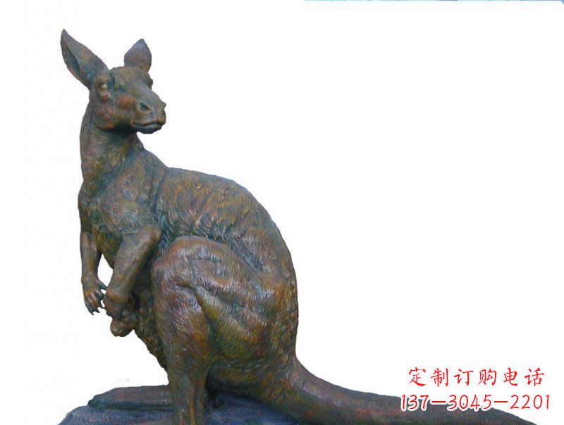 桂林精致工艺铜袋鼠雕塑