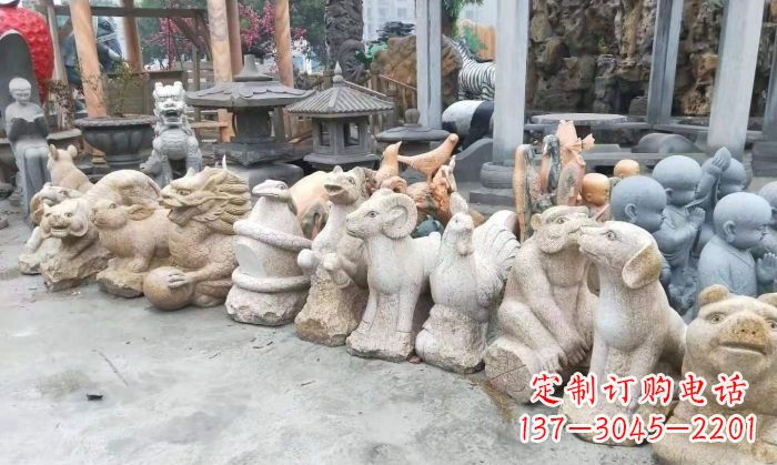 桂林十二生肖动物雕塑