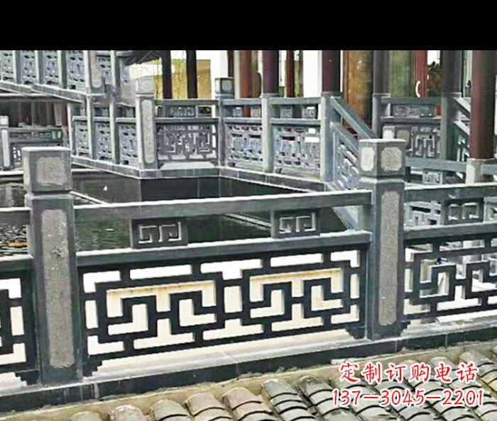 桂林中领雕塑精致仿古石栏板