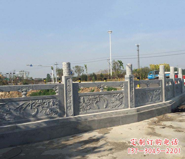 桂林公园仿古石栏板景观石雕 (4)