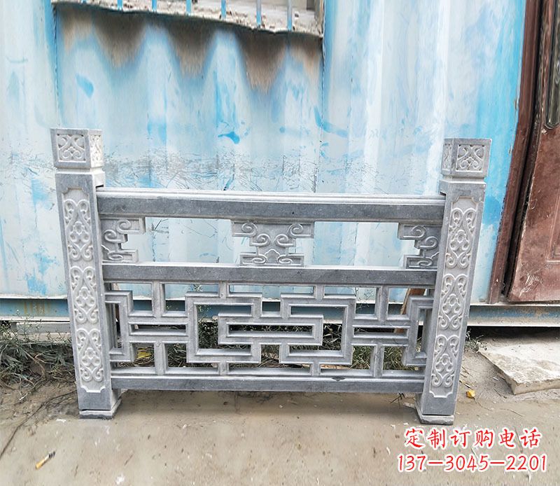 桂林公园仿古石栏板景观石雕 (7)