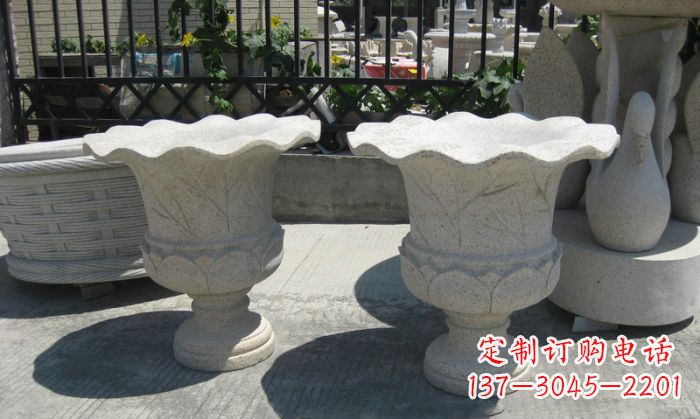 桂林大理石花盆雕塑