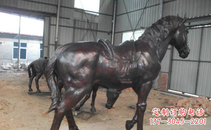 桂林公园铜马动物铜雕