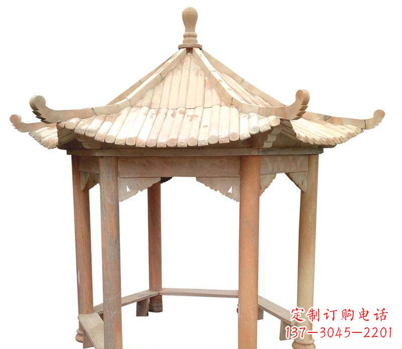 桂林精美六角凉亭雕塑