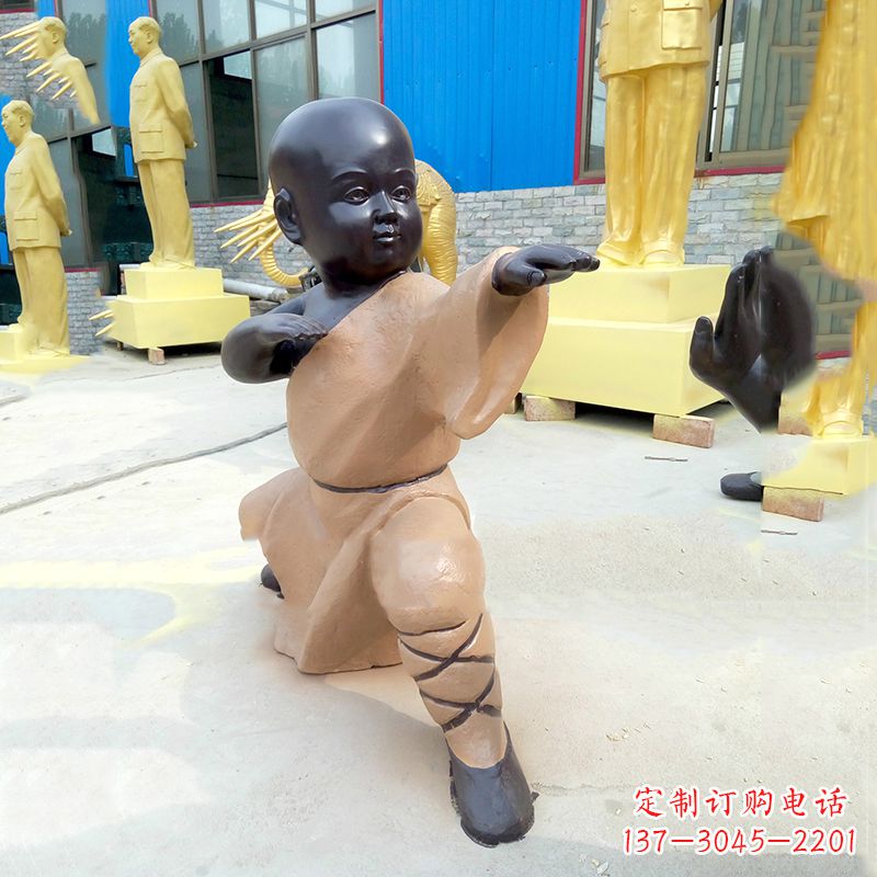 桂林传承传统文化的绝佳礼品——“功夫小和尚”雕塑