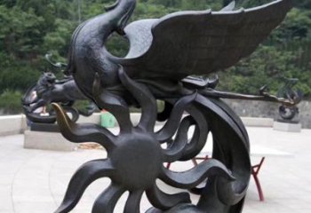 桂林天四灵朱雀神鸟雕塑——象征希望的贵族精神