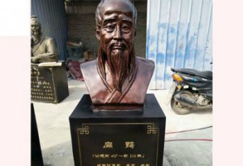 桂林铸造古代名医扁鹊胸像，展现生命的传承之美