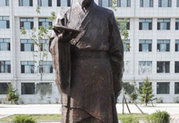 桂林传承古代珍贵文化—祖冲之铜雕塑