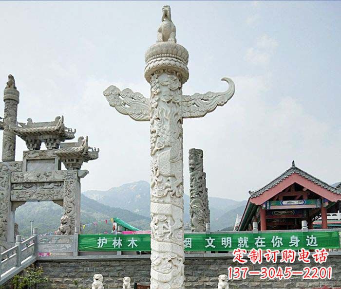 桂林广场景观大理石华表石雕