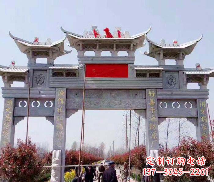 桂林传承经典,尊崇古风:牌坊石雕