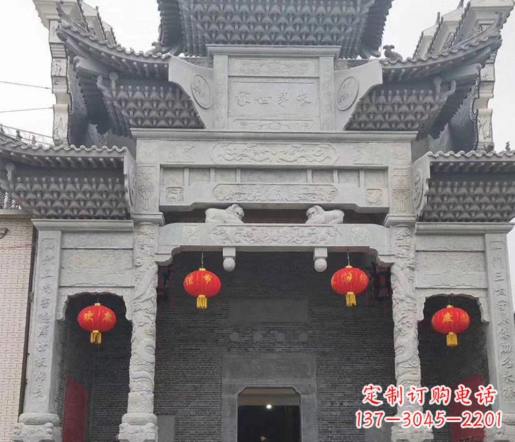 桂林中领雕塑:专业定制牌坊石雕