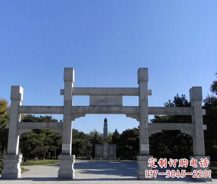 桂林中领雕塑石雕牌坊定制