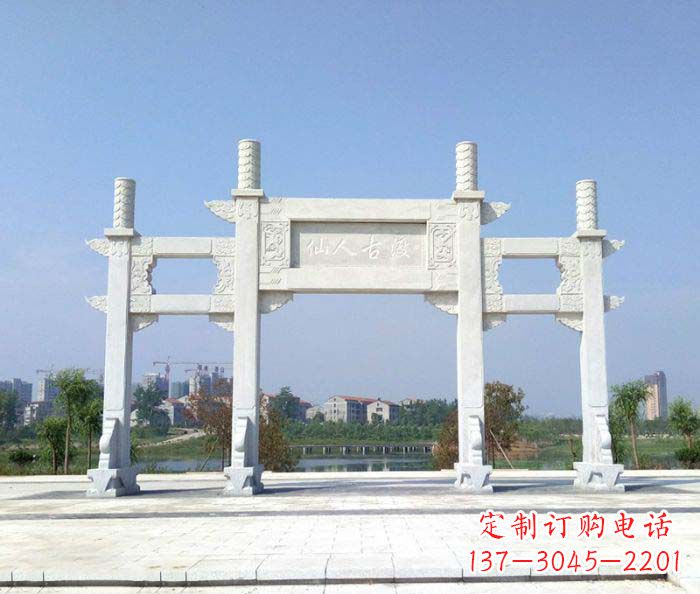 桂林精美牌楼石雕,给你传统文化的享受