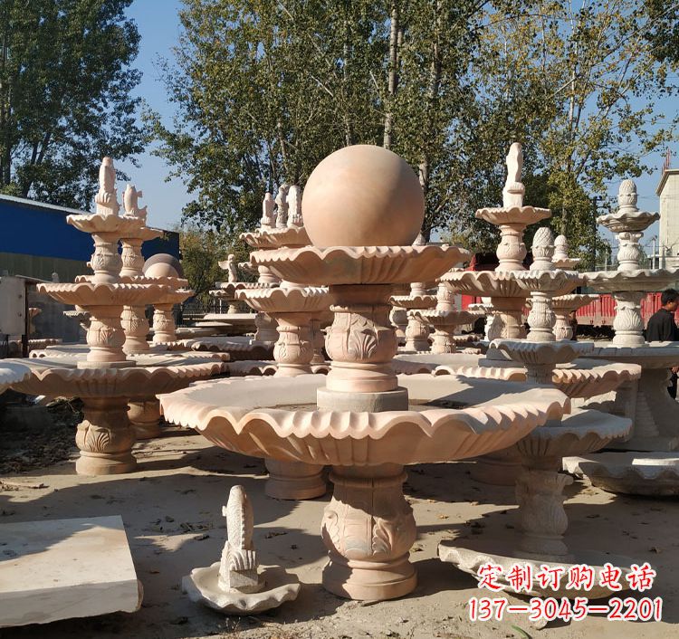 桂林中领雕塑砂岩喷泉雕塑