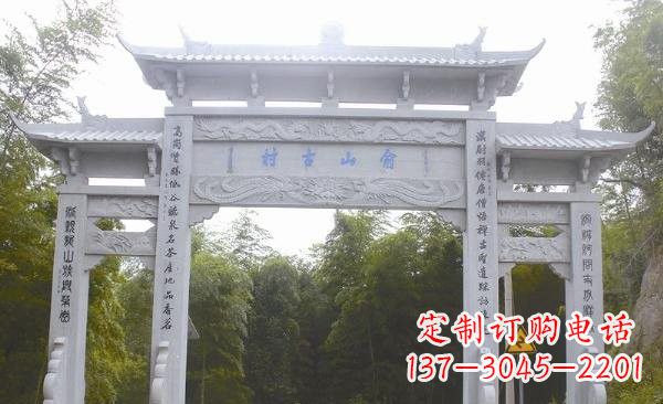 桂林让精美的牌坊雕塑为您打造精美环境