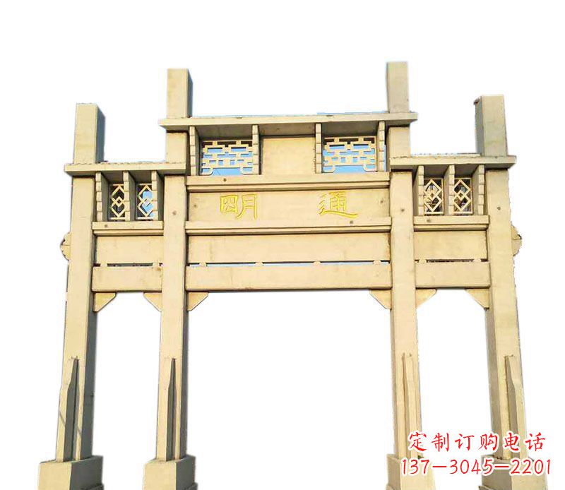 桂林三门仿古牌坊石雕——给您的家园带来传统之美