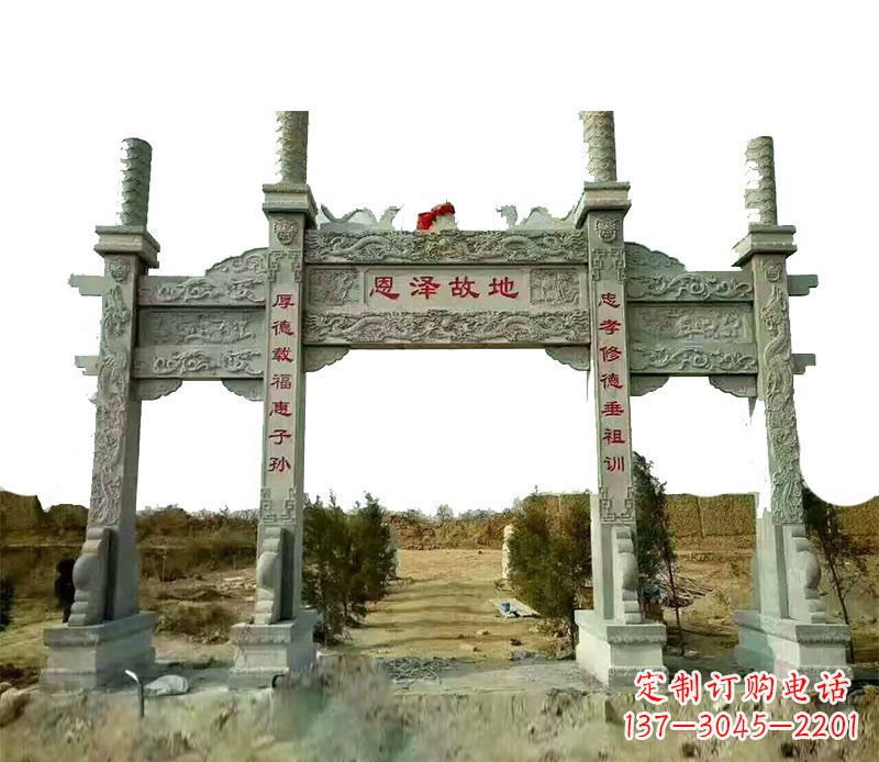 桂林石雕牌坊,艺术精美永恒
