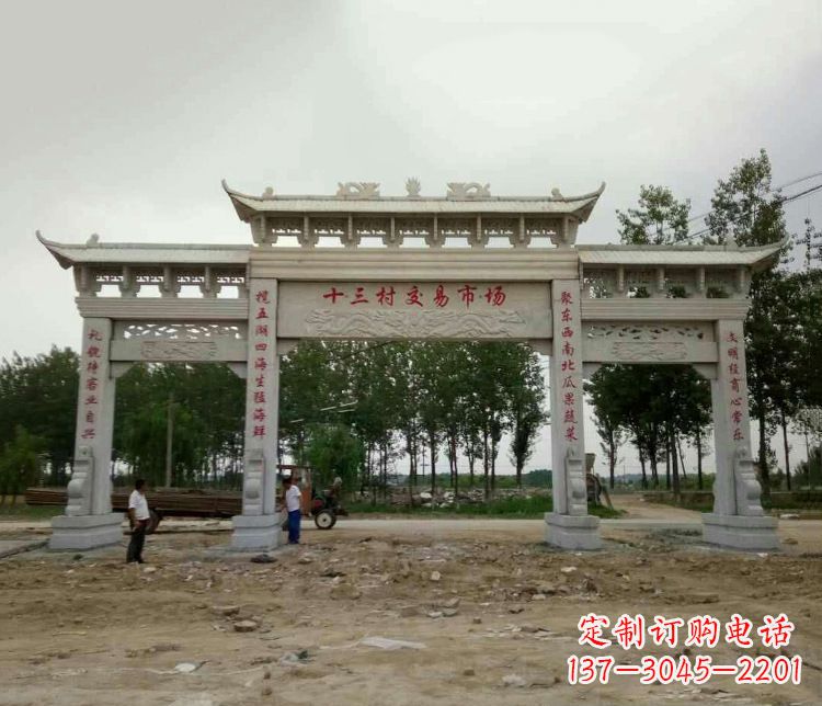 桂林精美石牌坊雕塑,令你惊艳无比