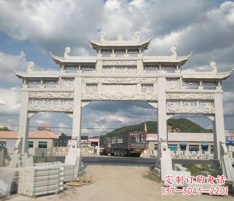 桂林精美大理石牌坊石雕——给您的家园增添优雅气质