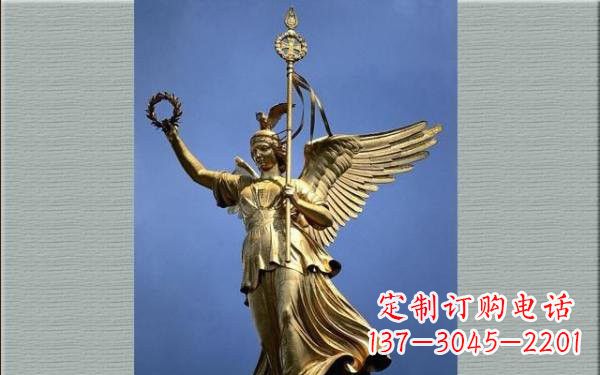 桂林优雅的胜利女神铜雕