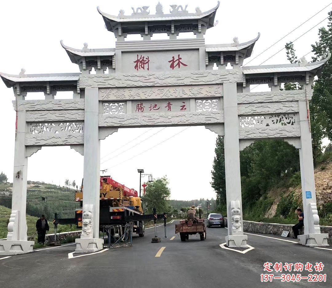 桂林中领雕塑牌楼雕塑,精美绝伦