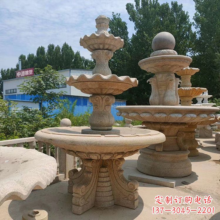 桂林石喷泉 石雕刻