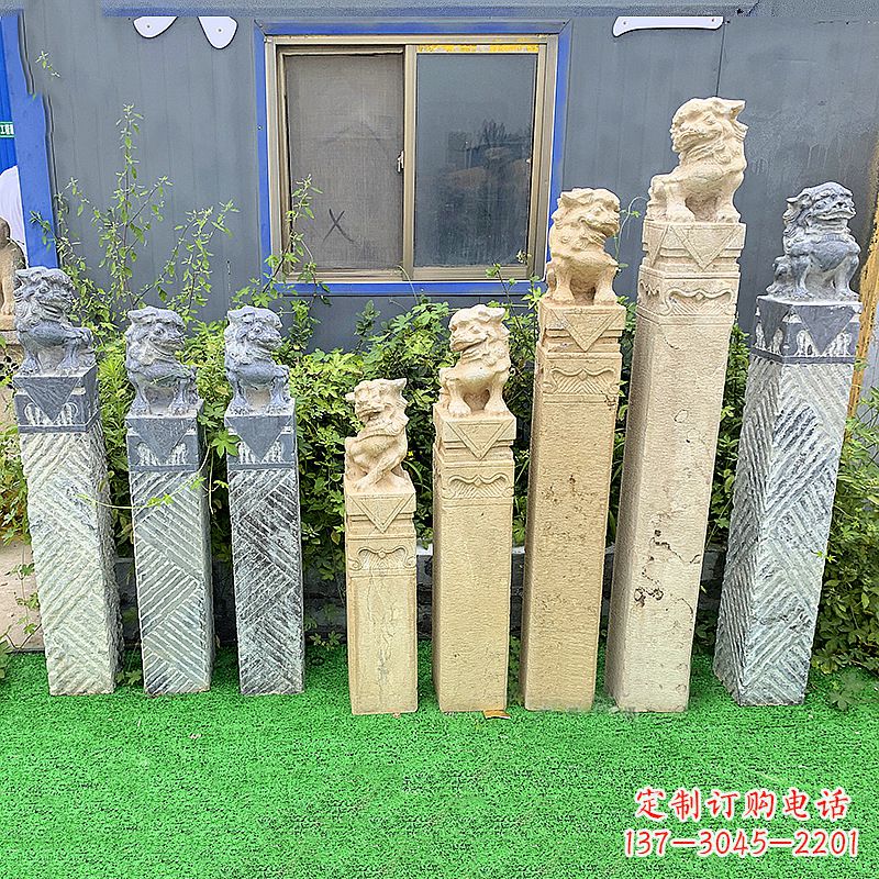 桂林拴马桩狮子