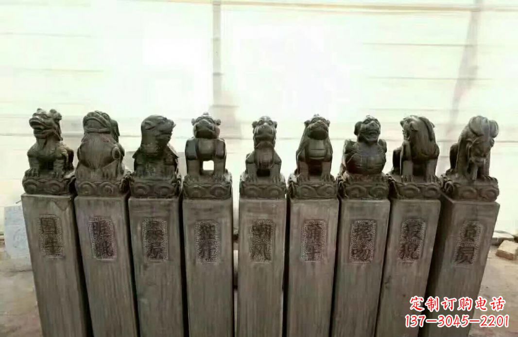 桂林栓马桩石雕