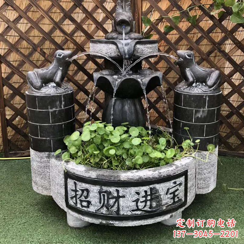 桂林双层喷泉石雕
