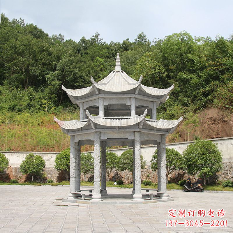 桂林双层庭院石凉亭