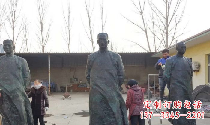 桂林陶行知人物铜雕 (3)