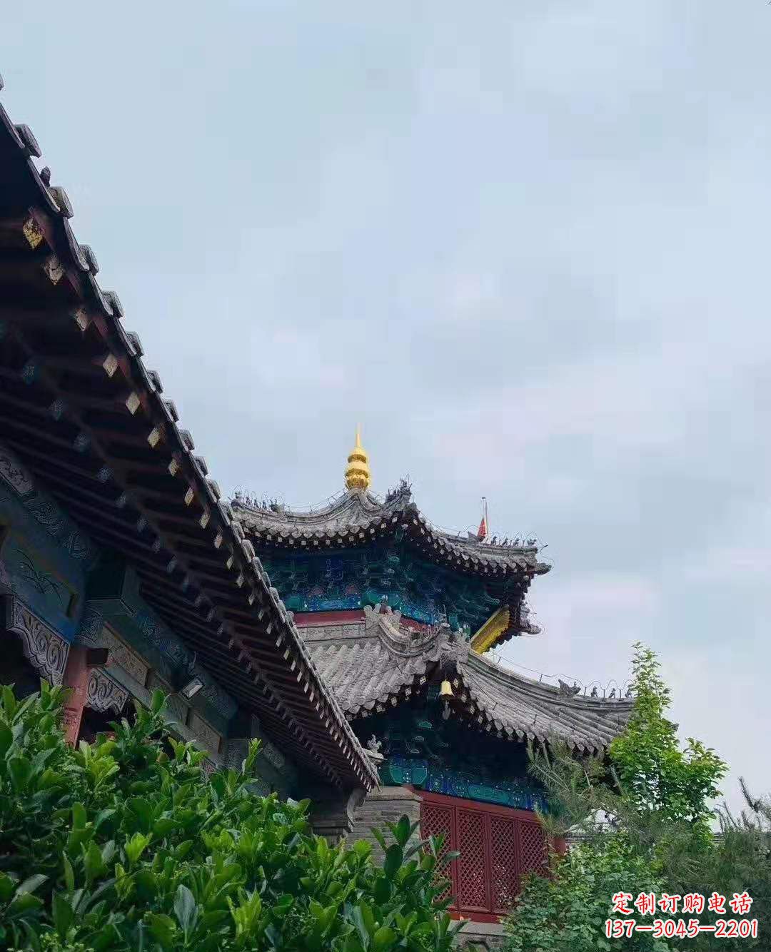 桂林铜雕葫芦塔顶寺庙摆件 