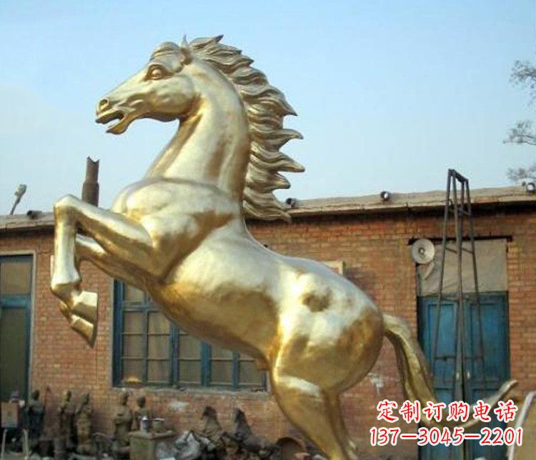 桂林铜雕室商场招财动物马雕塑