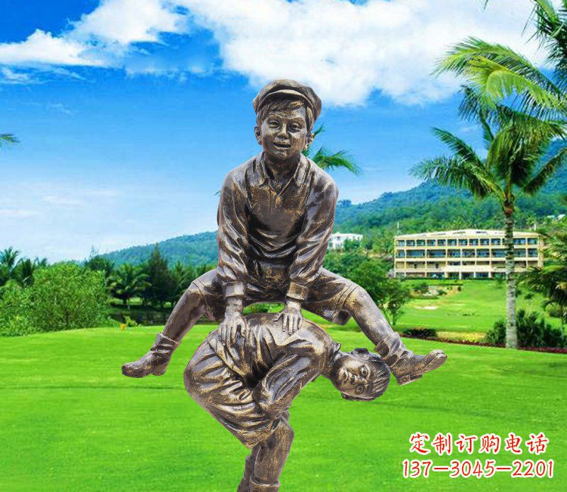 桂林铜雕园林玩游戏儿童雕塑