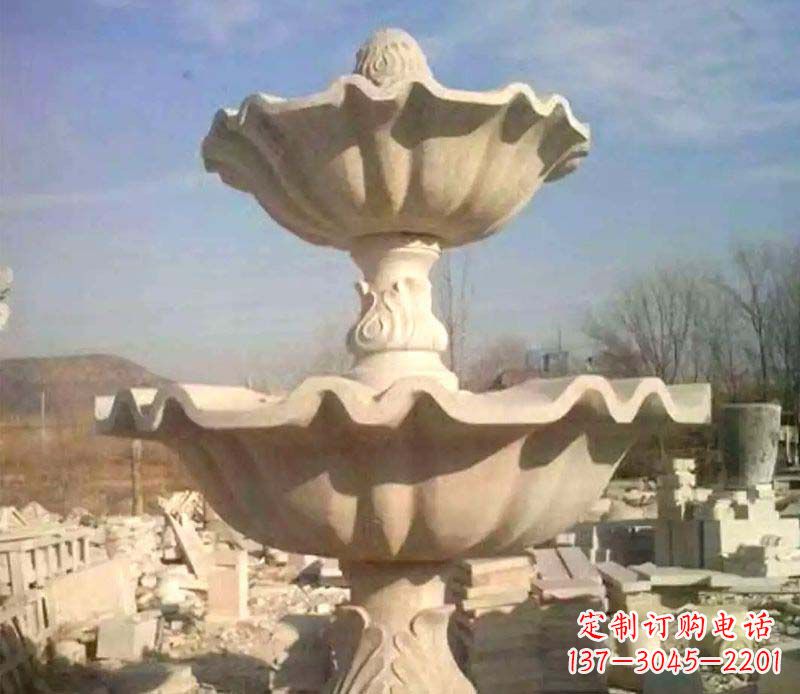 桂林晚霞红大型喷泉石雕