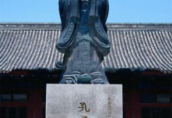 桂林传承古代文化——青铜孔子雕塑