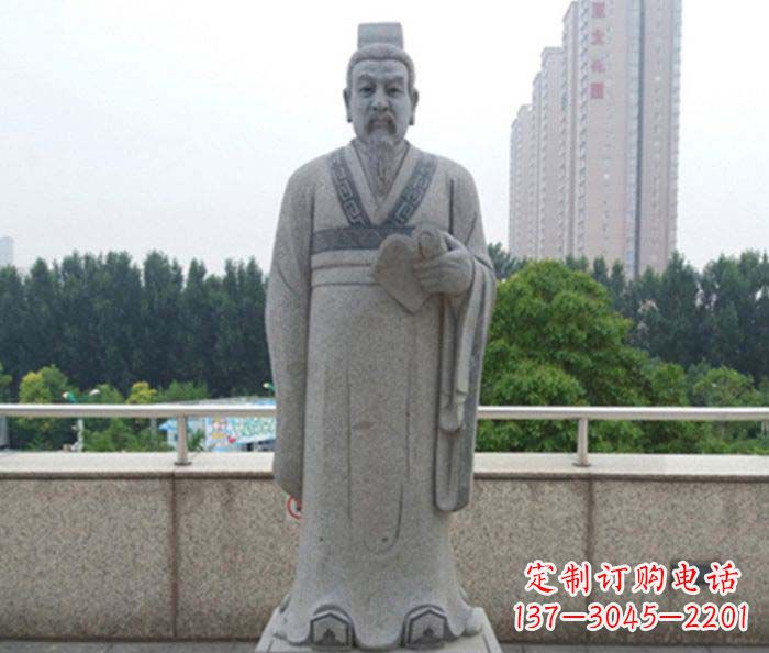 桂林先秦法家代表人物商鞅石雕