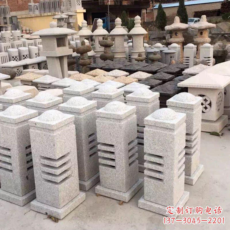 桂林现代简约石雕灯笼