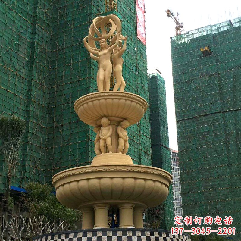 桂林小区大型欧式人物景观喷泉