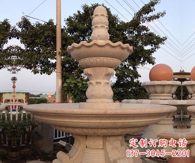 桂林小区景观大型喷泉石雕 (4)