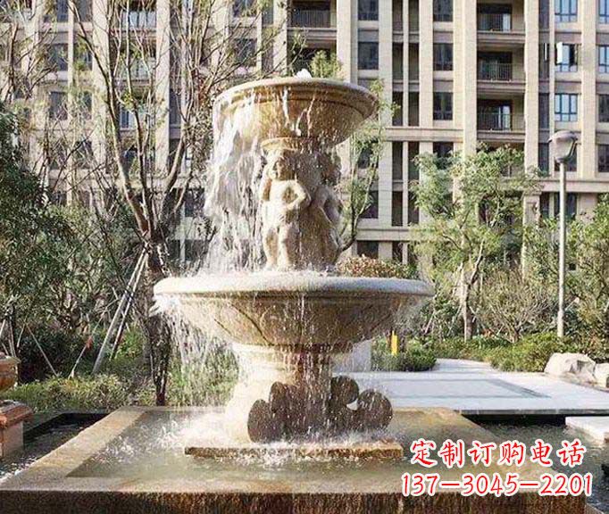 桂林小区景观欧式喷泉石雕 (3)