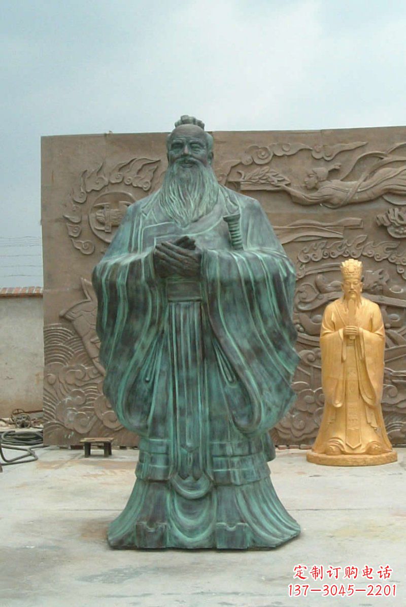 桂林校园青铜仿古孔子